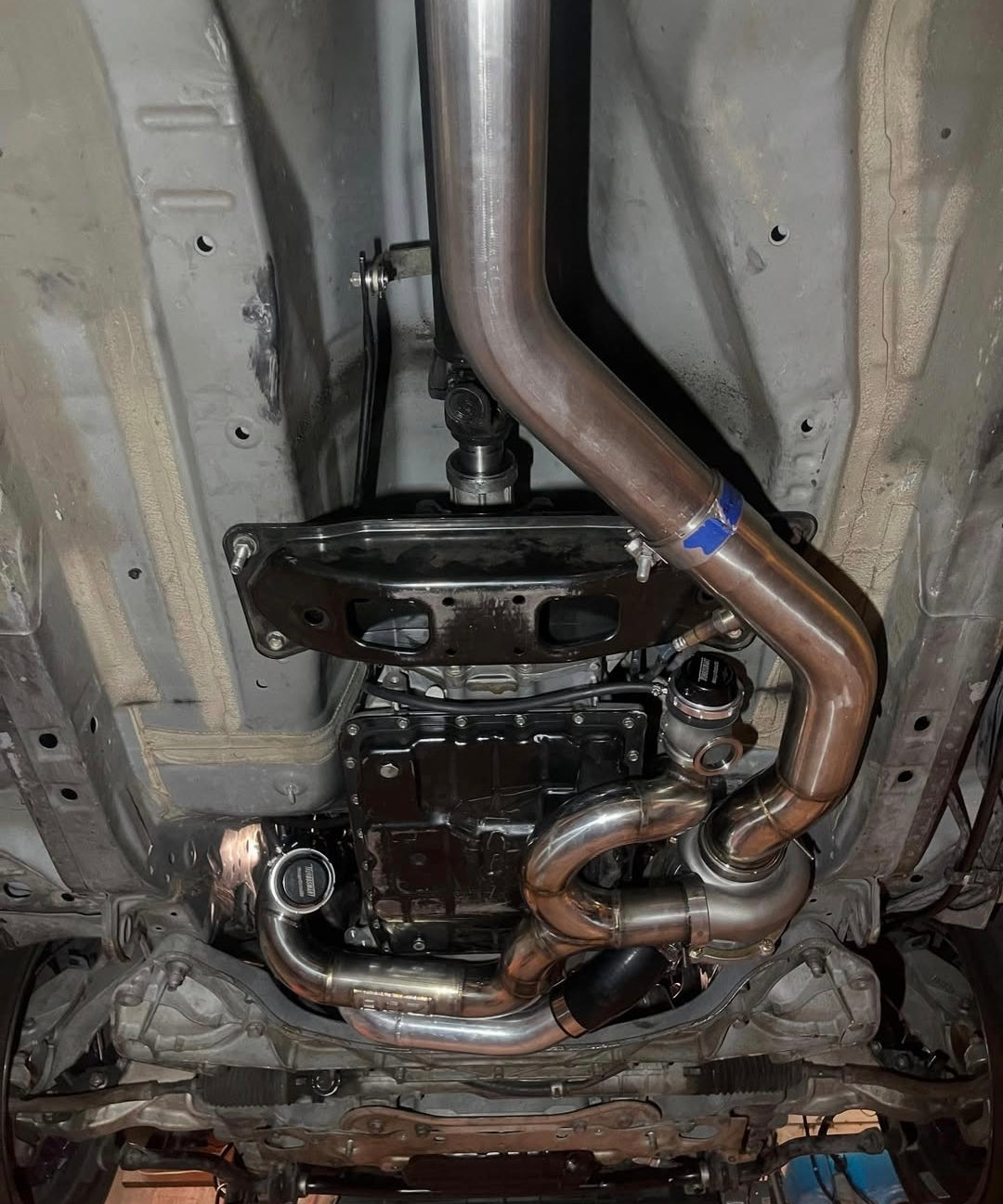 Automatic mid mount turbo kit