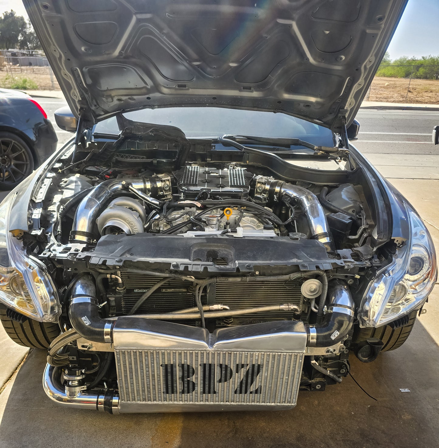 (ADD ON)Polished aluminum piping