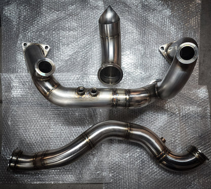 Top mount turbo hot side